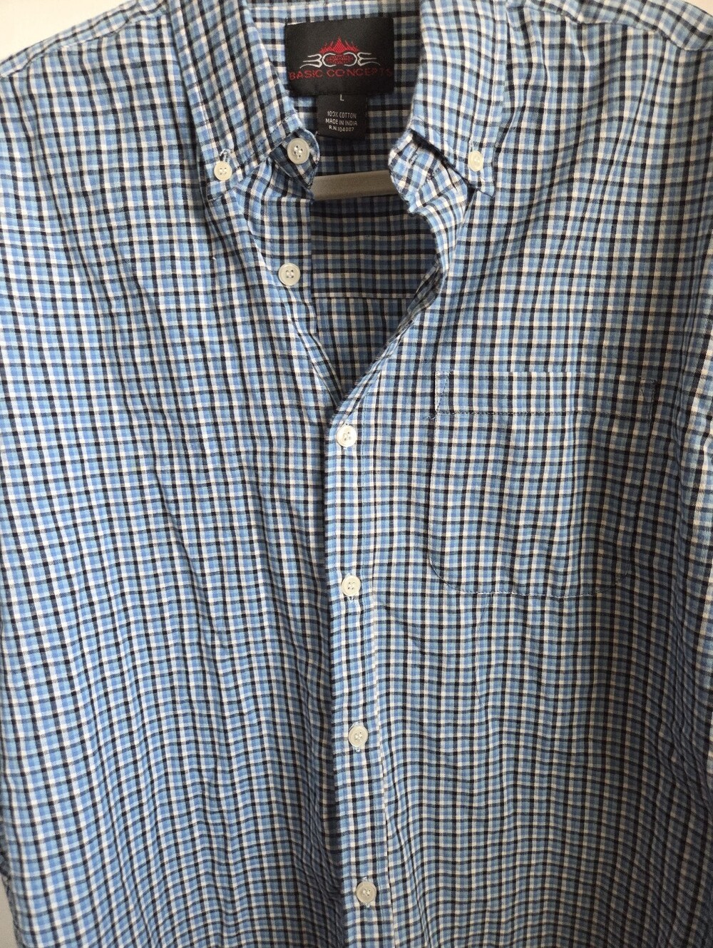 Youth Blue Button-Down Shirt -